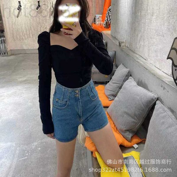 women's jeans designer early spring new two-button high-waist design shows thin black blue denim shorts for women gerz
women's jeans designer early spring new two-button high-waist design shows thin black blue denim shorts for women gerz