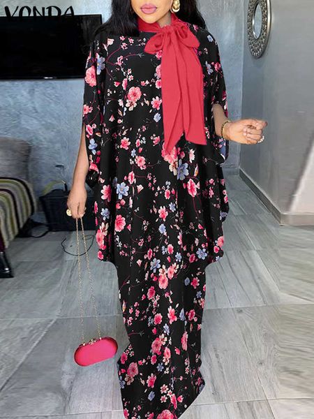 party dresses 2023 vonda bohemian floral printed long maxi dress autumn women pleated vestido casual party sundress 3/4 bat sleeve loose rob, White;black
party dresses 2023 vonda bohemian floral printed long maxi dress autumn women pleated vestido casual party sundress 3/4 bat sleeve loose rob, White;black