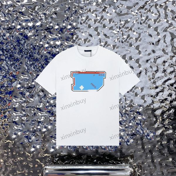 xinxinbuy men designer tee t shirt 23ss paris color letters print short sleeve cotton women white black grey blue xs-2xl, Black;brown
xinxinbuy men designer tee t shirt 23ss paris color letters print short sleeve cotton women white black grey blue xs-2xl, Black;brown