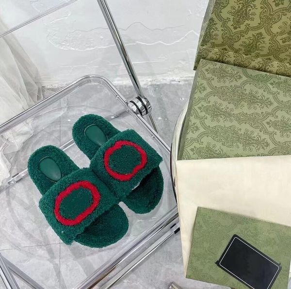 with box winter ladies flat slippers premium wool ladies sandals plush green white casual wearproof sandal fashion warm womens slipper si uy, Black
with box winter ladies flat slippers premium wool ladies sandals plush green white casual wearproof sandal fashion warm womens slipper si uy, Black