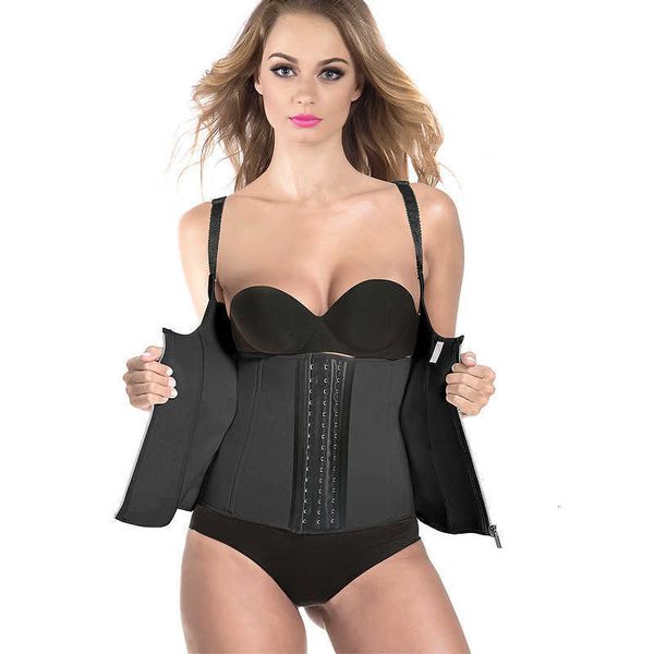shapewear neoprene sweat tank women's tight waist trainer bodysuit court large, Black;white
shapewear neoprene sweat tank women's tight waist trainer bodysuit court large, Black;white