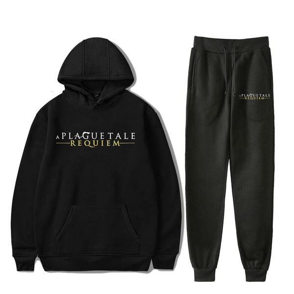 men s hoodies sweatshirts a plague tale requiem rapper pullover hoodie merch set men women pants two piece sweatshirt 230213, Black
men s hoodies sweatshirts a plague tale requiem rapper pullover hoodie merch set men women pants two piece sweatshirt 230213, Black