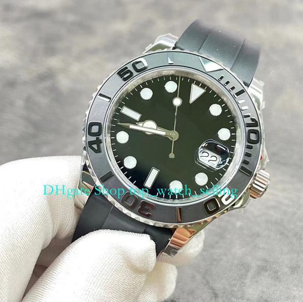 904l steel automatic watches for mens 42mm black dial sapphire glass oysterflex rubber strap v12 cal.3235 movement mechanical wristwatches m, Slivery;black
904l steel automatic watches for mens 42mm black dial sapphire glass oysterflex rubber strap v12 cal.3235 movement mechanical wristwatches m, Slivery;black