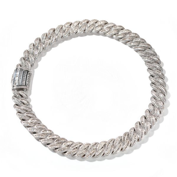 hip hop iced out cuban link chain necklace 14k white gold plated miami bling diamond luxury necklaces gift for men pave bling chain zirconia, Silver
hip hop iced out cuban link chain necklace 14k white gold plated miami bling diamond luxury necklaces gift for men pave bling chain zirconia, Silver