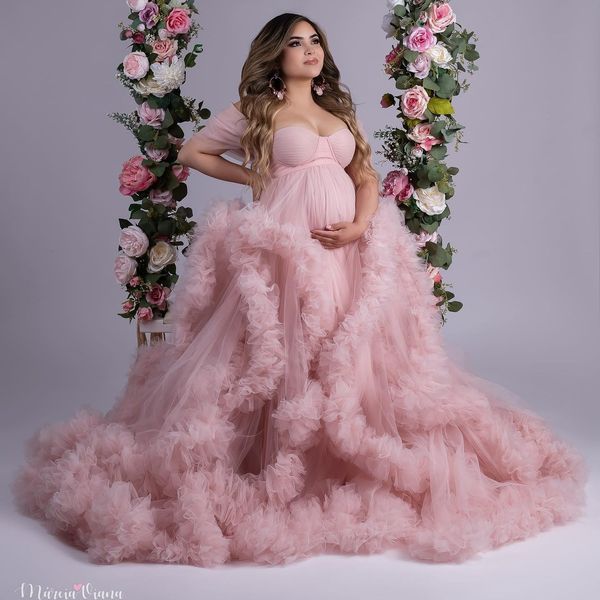 women s fur faux pink ruffles maternity dress for p oshoot off the shoulder prom party wear outfit pregnancy babyshower bathrobe 230213, Black
women s fur faux pink ruffles maternity dress for p oshoot off the shoulder prom party wear outfit pregnancy babyshower bathrobe 230213, Black