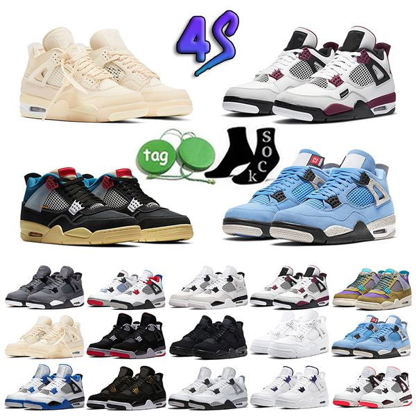 new j4 jumpman 4 4s iv mens womens designer basketball shoes sb bred blue thunder military black cat seafoam cactus jack solosneaker
new j4 jumpman 4 4s iv mens womens designer basketball shoes sb bred blue thunder military black cat seafoam cactus jack solosneaker