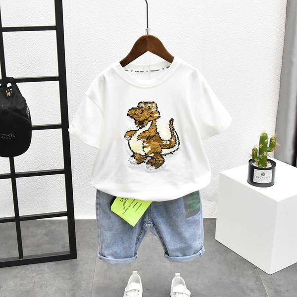 sets baby boy clothes casual tracksuit pure cotton clothing summer discoloration dinosaur tshirtspants for kids sports outfit y, White
sets baby boy clothes casual tracksuit pure cotton clothing summer discoloration dinosaur tshirtspants for kids sports outfit y, White