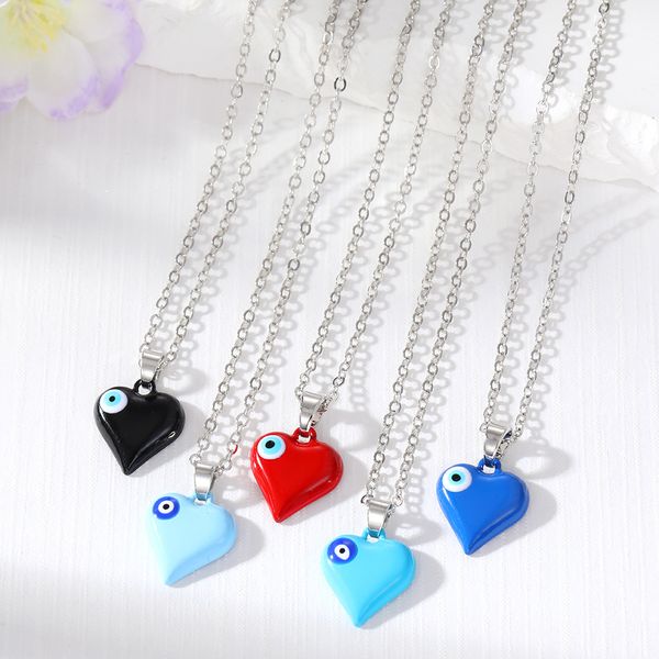 s3417 fashion jewelry blue eyes love heart pendant necklace evil eye choker necklaces, Silver
s3417 fashion jewelry blue eyes love heart pendant necklace evil eye choker necklaces, Silver