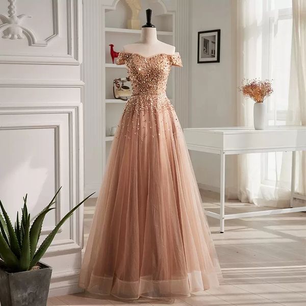 blush champagne evening dresses shining sequins beads prom gowns off the shoulder lace-up formal gown, Black;red
blush champagne evening dresses shining sequins beads prom gowns off the shoulder lace-up formal gown, Black;red