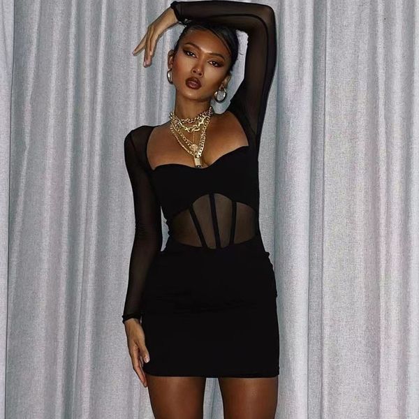 casual dresses 2022 2023 spring and autumn women's new wrapped chest stitching mesh long sleeve wrapped hip dress trendy wholesale, Black;gray
casual dresses 2022 2023 spring and autumn women's new wrapped chest stitching mesh long sleeve wrapped hip dress trendy wholesale, Black;gray