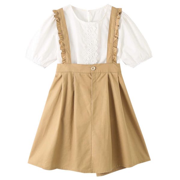 sets children white shirts and dress outfit teens girls fashion summer clothing suits new korean style two piece sweet clothes y
sets children white shirts and dress outfit teens girls fashion summer clothing suits new korean style two piece sweet clothes y