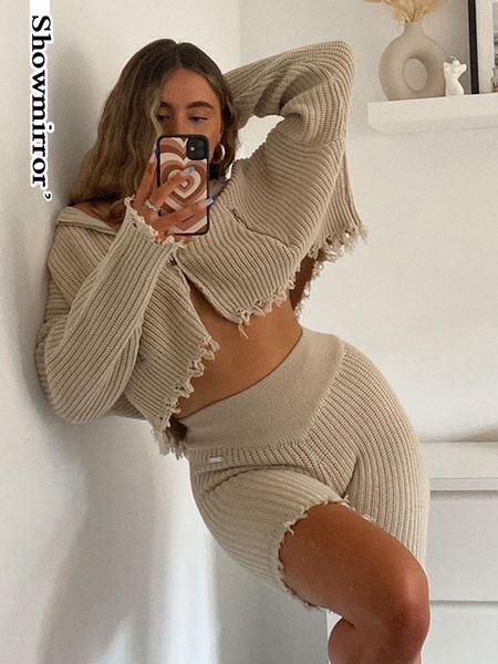 women's two piece pants showmirror casual kniited hooded 2 sets long sleeve zipper and shorts skinny autumn winter sweater coord 230213, White
women's two piece pants showmirror casual kniited hooded 2 sets long sleeve zipper and shorts skinny autumn winter sweater coord 230213, White