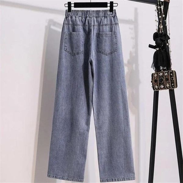 women's jeans classic oversize 5xl wide leg jean elastic high waist baggy pants casual capris denim pantalon korean vaquero women trous, Blue
women's jeans classic oversize 5xl wide leg jean elastic high waist baggy pants casual capris denim pantalon korean vaquero women trous, Blue