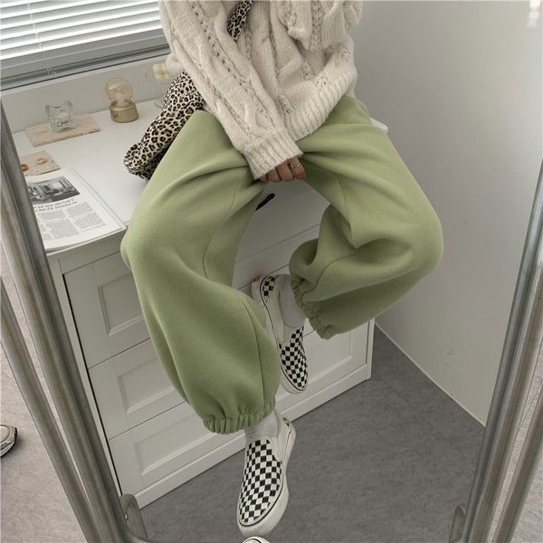 women s pants s casual retro track pant s plus velvet thickening korean version of loose high waist was thin women 230213, Black;white
women s pants s casual retro track pant s plus velvet thickening korean version of loose high waist was thin women 230213, Black;white