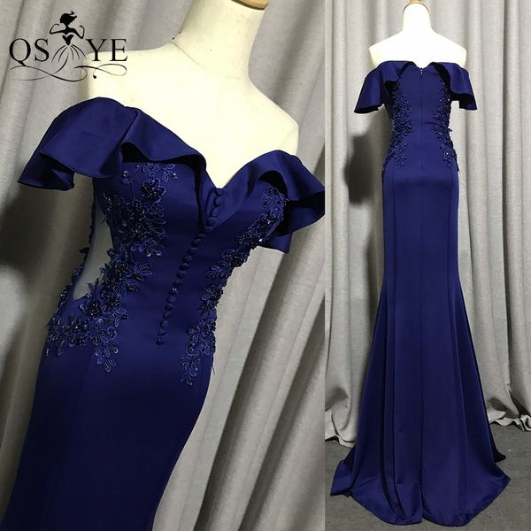 qsyye navy prom dresses off shoulder long mermaid bridesmaid party dress bead appliques blue formal gown ruffle short sleeves buttons women, Black
qsyye navy prom dresses off shoulder long mermaid bridesmaid party dress bead appliques blue formal gown ruffle short sleeves buttons women, Black