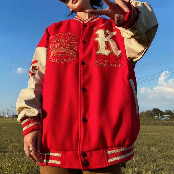 womens jackets american street letter embroidery baseball uniform jacket womens y2k casual trend hiphop couple loose jacket coat 230213, Black;brown
womens jackets american street letter embroidery baseball uniform jacket womens y2k casual trend hiphop couple loose jacket coat 230213, Black;brown