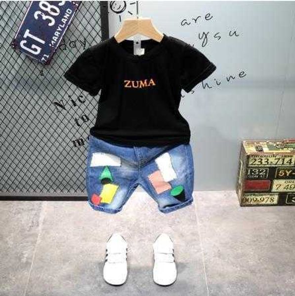 sets children's clothes summer boy sports suit letter tshirt stitching fashion jeans clothing years old, White
sets children's clothes summer boy sports suit letter tshirt stitching fashion jeans clothing years old, White
