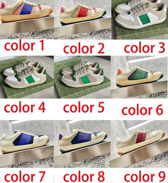 with box designer sneakers ggity shoes designer women's screener sneaker men dirty leather shoes green red stripe luxury printing canva, Black
with box designer sneakers ggity shoes designer women's screener sneaker men dirty leather shoes green red stripe luxury printing canva, Black