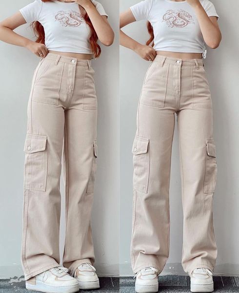 women s pants s autumn and winter women joker casual waist three dimensional pocket overalls 230213, Black;white
women s pants s autumn and winter women joker casual waist three dimensional pocket overalls 230213, Black;white