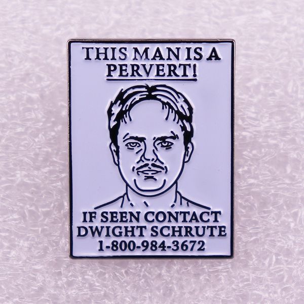 american drama office this man is a pervert brooch cute anime movies games hard enamel pins collect metal cartoon brooch, Blue
american drama office this man is a pervert brooch cute anime movies games hard enamel pins collect metal cartoon brooch, Blue
