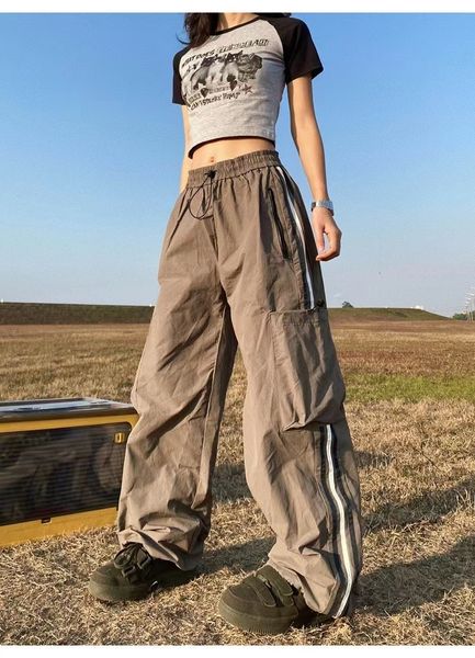 women s pants s women casual joggers oversized solid high waist drawstring baggy trousers y2k fashion wide leg cargo streetwear 230213, Black;white
women s pants s women casual joggers oversized solid high waist drawstring baggy trousers y2k fashion wide leg cargo streetwear 230213, Black;white