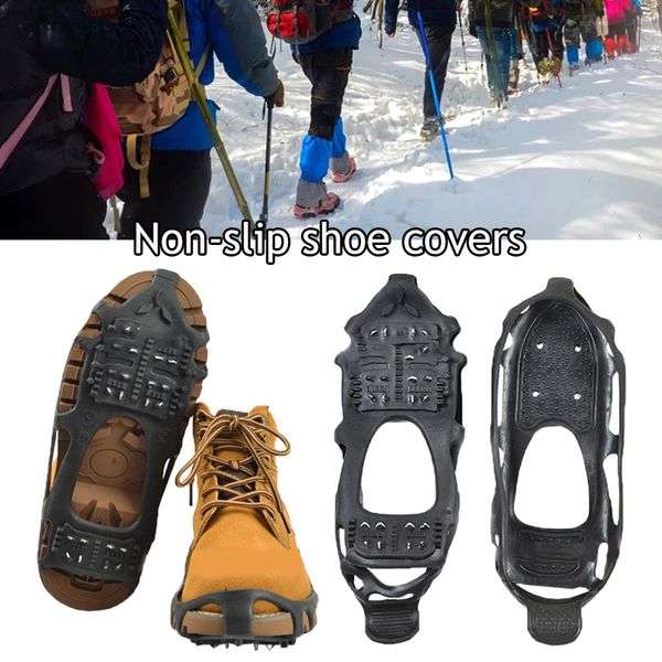 crampons 24 studs snow outdoor antislip covers for shoes antiskiing spikes ice screws cleats grips 230213, Black;blue
crampons 24 studs snow outdoor antislip covers for shoes antiskiing spikes ice screws cleats grips 230213, Black;blue