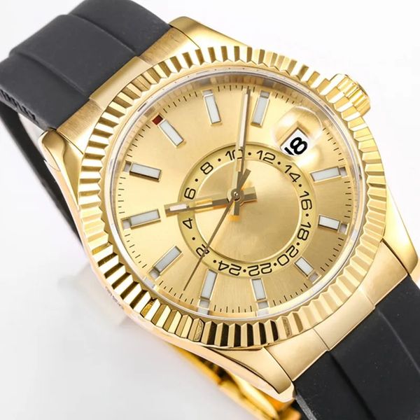 with original box high-quality watch mens watch automatic mechanical watches rubber strap montre de luxe wristwatch for men 41mm, Slivery;brown
with original box high-quality watch mens watch automatic mechanical watches rubber strap montre de luxe wristwatch for men 41mm, Slivery;brown