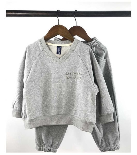 clothing sets autumn baby solid color long sleeve suit men's and women's pure cotton vneck sweater pants twopiece casual simple sp, White
clothing sets autumn baby solid color long sleeve suit men's and women's pure cotton vneck sweater pants twopiece casual simple sp, White