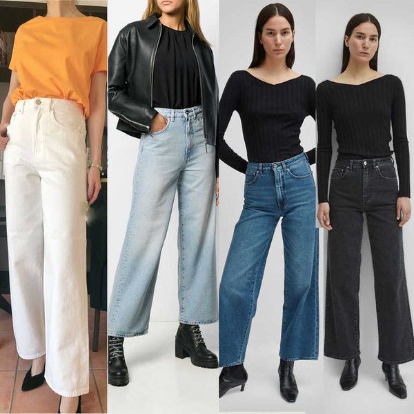 summer spring and new swedish to niche brand texture versatile loose straight nine jeans four colors, Blue
summer spring and new swedish to niche brand texture versatile loose straight nine jeans four colors, Blue