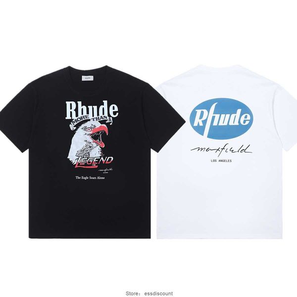 fashion brand rhude summer men's t shirts los angeles limited letter eagle print men and women casual loose round neck couple short sle, White;black
fashion brand rhude summer men's t shirts los angeles limited letter eagle print men and women casual loose round neck couple short sle, White;black