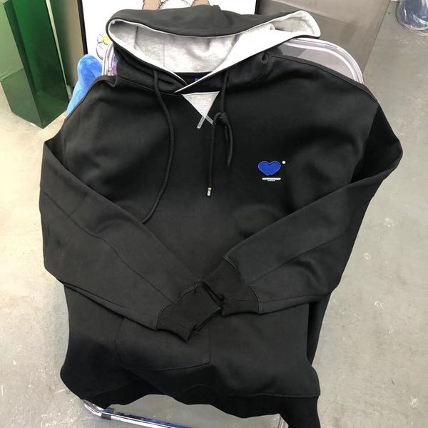 men s hoodies sweatshirts ader error embroidery heart patch hooded hoodie men women double fabric loose cap pullover 230213, Black 
men s hoodies sweatshirts ader error embroidery heart patch hooded hoodie men women double fabric loose cap pullover 230213, Black