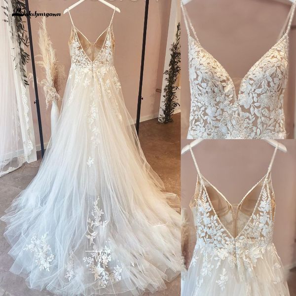 party dresses spaghetti straps vintage lace wedding with v neckline bride tulle beach bridal gown trouwjurk lakshmigown 230213, White;black
party dresses spaghetti straps vintage lace wedding with v neckline bride tulle beach bridal gown trouwjurk lakshmigown 230213, White;black