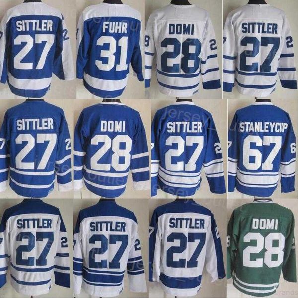 men retro hockey vintage classic 27 darryl sittler jersey 28 tie domi 31 grant fuhr 67 stanleycup all stitched blue white green 75th anniver, Black;red
men retro hockey vintage classic 27 darryl sittler jersey 28 tie domi 31 grant fuhr 67 stanleycup all stitched blue white green 75th anniver, Black;red