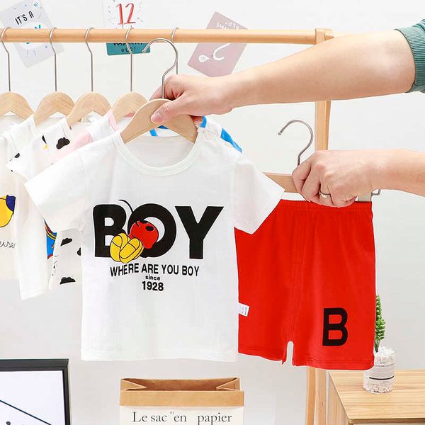 s summer cotton short sleeve shorts new children's clothing cartoon cute boys girls home clothes kids piece set, White
s summer cotton short sleeve shorts new children's clothing cartoon cute boys girls home clothes kids piece set, White