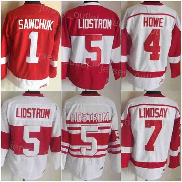 men retro hockey 5 nicklas lidstrom jersey vintage classic 4 gordie howe 1 terry sawchuk 7 ted lindsay embroidery team color red white for s, Black;red
men retro hockey 5 nicklas lidstrom jersey vintage classic 4 gordie howe 1 terry sawchuk 7 ted lindsay embroidery team color red white for s, Black;red