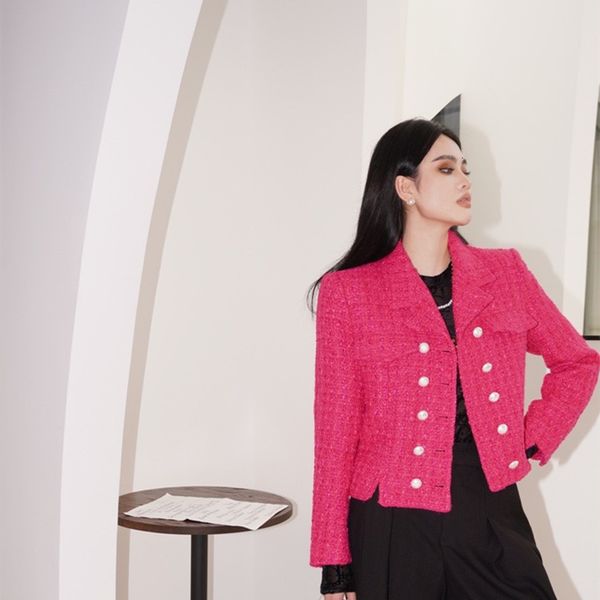 womens jackets luxury brand womens tweed lapel jackets casual coat famous international brand designer fashion highend outwears 230213, Black;brown
womens jackets luxury brand womens tweed lapel jackets casual coat famous international brand designer fashion highend outwears 230213, Black;brown