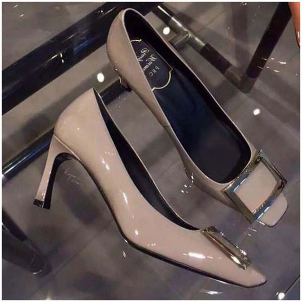 dress shoes high-heeled shoes nude color stiletto all-match fashion square toe metal mid-heel wedding shoes square buckle women's shoes, Black
dress shoes high-heeled shoes nude color stiletto all-match fashion square toe metal mid-heel wedding shoes square buckle women's shoes, Black