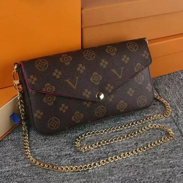 3pcs set women classic luxury designer handbag pochette felicie bag genuine leather handbags shoulder handbag clutch tote wallet messenger p, Red;black
3pcs set women classic luxury designer handbag pochette felicie bag genuine leather handbags shoulder handbag clutch tote wallet messenger p, Red;black