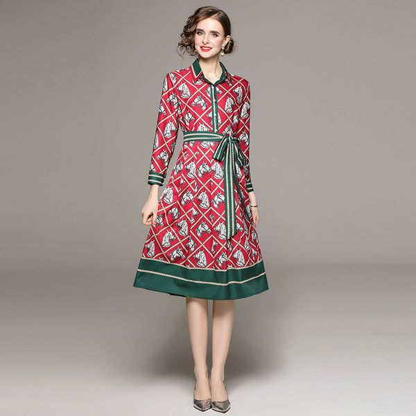 2023 designer animal print shirt midi dress women long sleeve vacation dinner ribbon bow slim a-line elegant red dresses weekend cafe ladies, Black;gray
2023 designer animal print shirt midi dress women long sleeve vacation dinner ribbon bow slim a-line elegant red dresses weekend cafe ladies, Black;gray