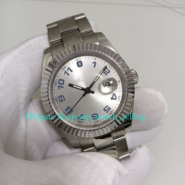 17 color with box watches for men 41mm silver blue arabic dial stainless steel bracelet automatic mechanical mens wristwatches men's wa, Slivery;golden
17 color with box watches for men 41mm silver blue arabic dial stainless steel bracelet automatic mechanical mens wristwatches men's wa, Slivery;golden