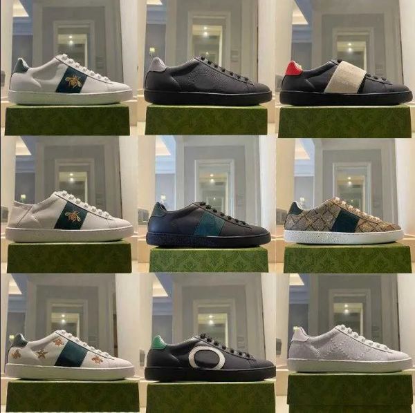 with box designer sneakers ggity shoes designer men trainers ace leather sneaker ace white sneakers women real leather shoes embroidery c vf, Black
with box designer sneakers ggity shoes designer men trainers ace leather sneaker ace white sneakers women real leather shoes embroidery c vf, Black