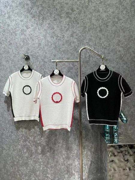 designer sweater woman spring small fragrance embroidery hollowed out fashion luxury sweaters for women crewneck white black short sleeve sl
designer sweater woman spring small fragrance embroidery hollowed out fashion luxury sweaters for women crewneck white black short sleeve sl