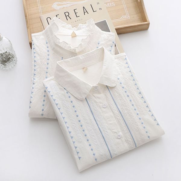 women's blouses shirts magogo embroidered white shirt women ins allmatch long sleeve fashion casual girls blouse 230213
women's blouses shirts magogo embroidered white shirt women ins allmatch long sleeve fashion casual girls blouse 230213
