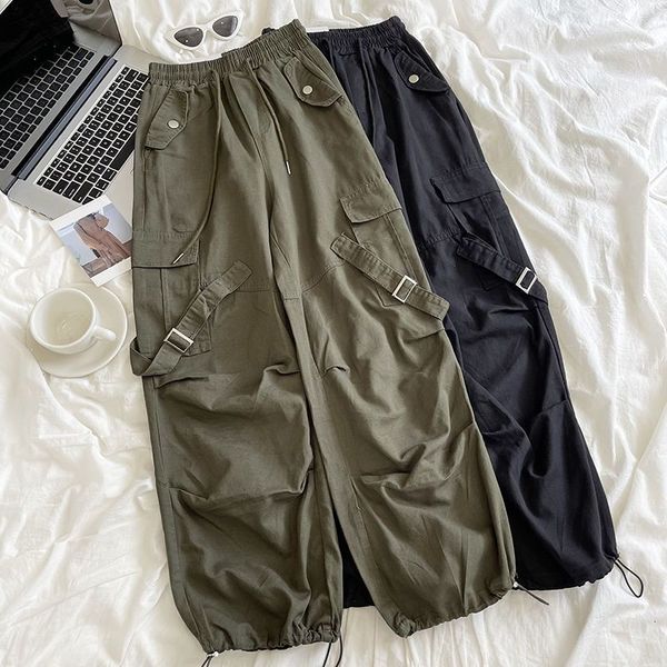 women s pants s cargo high street vintage hip hop multi pocket sweatpants loose casual trousers 230213, Black;white
women s pants s cargo high street vintage hip hop multi pocket sweatpants loose casual trousers 230213, Black;white