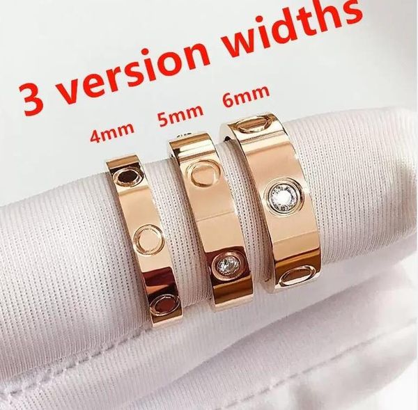 love screw ring mens rings classic luxury carti designer ring women titanium steel gold-plated jewelry gold silver rose never fade 4 5 6mm
love screw ring mens rings classic luxury carti designer ring women titanium steel gold-plated jewelry gold silver rose never fade 4 5 6mm