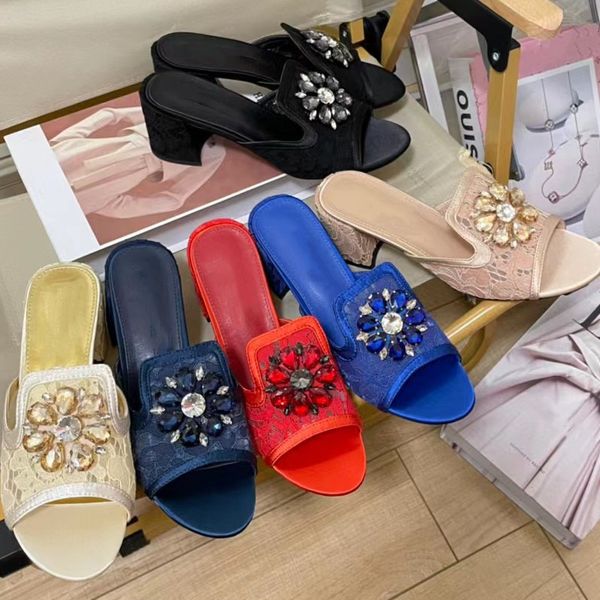 new women's slippers luxury designer high-heeled shoes genuine leather vintage sandals flower rhinestone candy color outdoor anti-slip, Black
new women's slippers luxury designer high-heeled shoes genuine leather vintage sandals flower rhinestone candy color outdoor anti-slip, Black