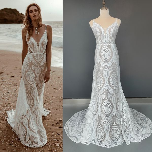 party dresses beach spaghetti straps lace wedding gowns backless custom made destination deep v neck rustic long mermaid bridal dress 230213, White;black
party dresses beach spaghetti straps lace wedding gowns backless custom made destination deep v neck rustic long mermaid bridal dress 230213, White;black