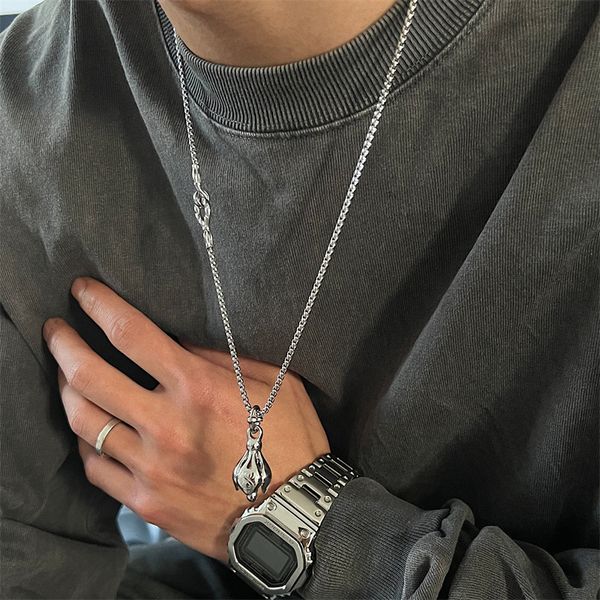 original japanese vintage lotus bell pendant necklace titanium steel simple ins blogger hip-hop matching accessories, Silver
original japanese vintage lotus bell pendant necklace titanium steel simple ins blogger hip-hop matching accessories, Silver