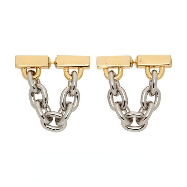 european and american metal tassel chain front rear-wear earrings women's long light luxury cold style one style for dual-wear earrings, Silver
european and american metal tassel chain front rear-wear earrings women's long light luxury cold style one style for dual-wear earrings, Silver