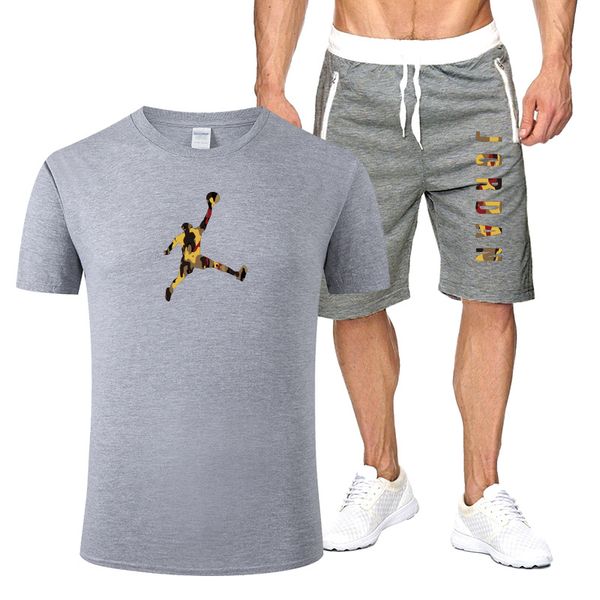 summer tracksuits brand printing men's short sleeve suit fitness fashion leisure sports suit super cool sports black t-shirt shorts 2-p, Gray
summer tracksuits brand printing men's short sleeve suit fitness fashion leisure sports suit super cool sports black t-shirt shorts 2-p, Gray